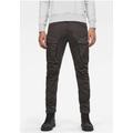 Cargohose G-STAR RAW "Rovic Zip 3D Tapered Pant" Gr. 32, Länge 32, schwarz Herren Hosen Cargohosen