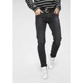 Slim-fit-Jeans REPLAY "Anbass Superstretch" Gr. 30, Länge 32, schwarz (black, washed) Herren Jeans Slim Fit