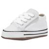 Sneaker CONVERSE "Kinder Chuck Taylor All Star Cribster Canvas Color-Mid", Gr. 19, weiß (weiß natural, ivory), Textil, unifarben, sportlich, Schuhe Lauflernschuh Sneakerboots, für Babys mit Klettverschluss