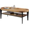 Couchtisch TOM TAILOR HOME "T-TRAY TABLE LONG", schwarz (natur, schwarz), B:120cm H:40cm T:50cm, Tische, mit Ablage und abnehmbarem Tablett