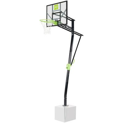Basketballständer EXIT "GALAXY Inground" Ballsportkörbe schwarz Kinder Spielbälle Wurfspiele in 5 Höhen einstellbar