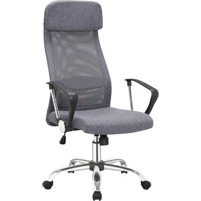 Drehstuhl SALESFEVER, grau (grau, chromfarben), B:62cm H:118cm T:60cm, Stühle, Bürodrehstuhl, mit Schmetterlingsmechanismus Image