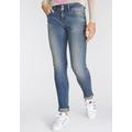 Slim-fit-Jeans LTB "MOLLY HIGH SMU" Gr. 25, Länge 32, blau (ritnoblue und wash) Damen Jeans 5-Pocket-Jeans Röhrenjeans