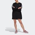 Sweatkleid ADIDAS ORIGINALS "ADICOLOR CLASSICS LONG SLEEVE SWEATKLEID" Gr. 42, N-Gr, schwarz (black) Damen Kleider Freizeitkleider