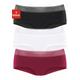 Panty S.OLIVER Gr. 40/42, 3 St., rot (rot, schwarz, weiß) Damen Unterhosen Spar-Sets