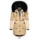 Wintermantel NAVAHOO "Luluna Prc" Gr. M (38), beige Damen Mäntel Wintermäntel