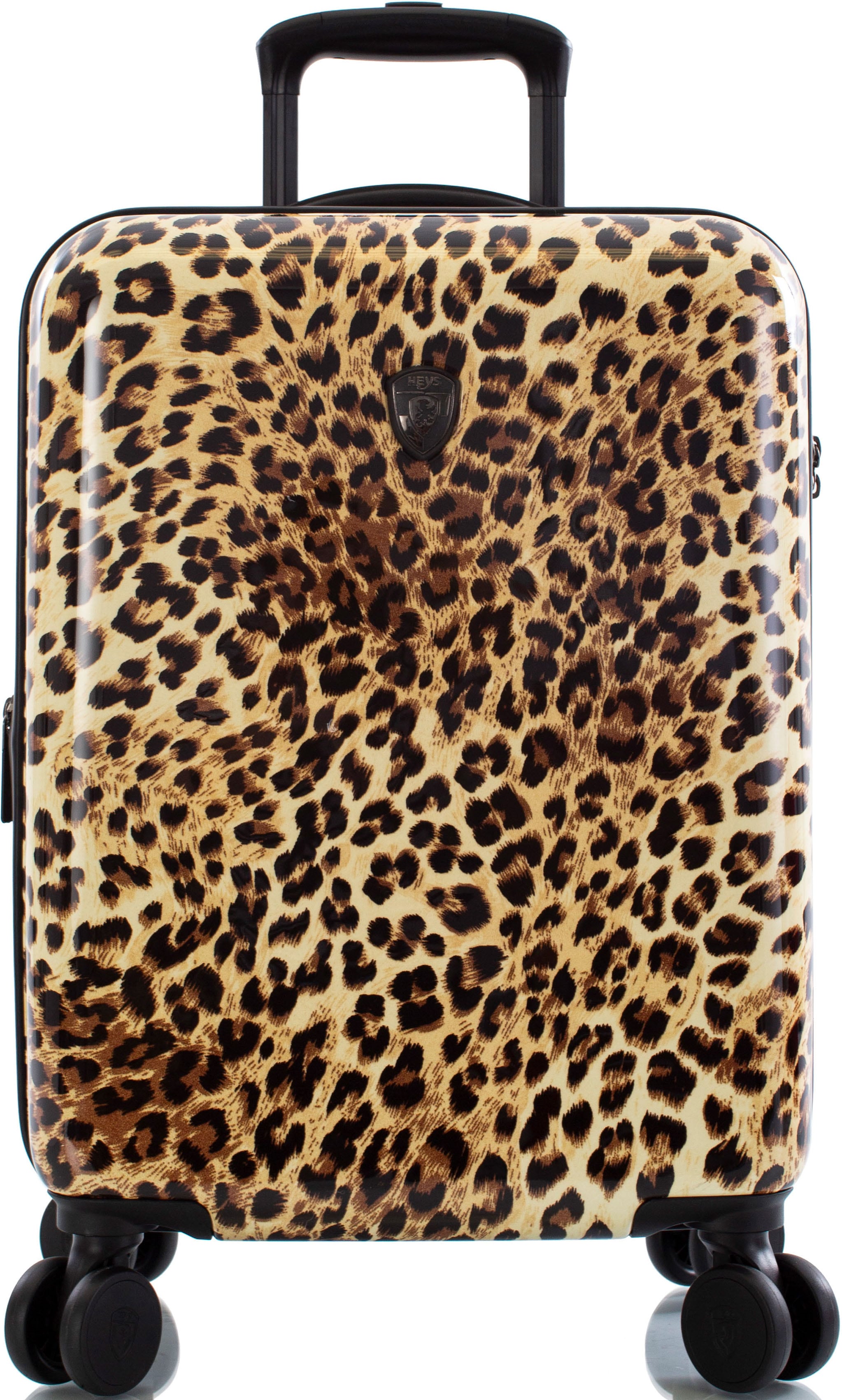 Hartschalen-Trolley HEYS "Leopard, 53 cm", Gr. B/H/T: 38 x 53 x 23 40, braun (braun leopard), Polycarbonat, Koffer, Heys x Joachim Llambi Handgepäck-Koffer Reisegepäck Image