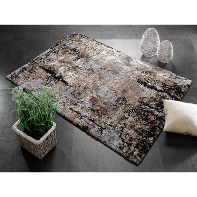 Teppich OCI DIE TEPPICHMARKE "Juwel Liray", beige (beige, braun), B:200cm H:20mm L:250cm, Kunstfaser, Teppiche, Kurzflor, Wohnzimmer, Marmor Optik, Hoch Tief Effekt Image