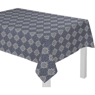 Tischdecke ADAM "Romantic Puligny" Gr. 1, blau (dunkelblau), B:80cm L:80cm, Baumwolle, Tischdecken Image
