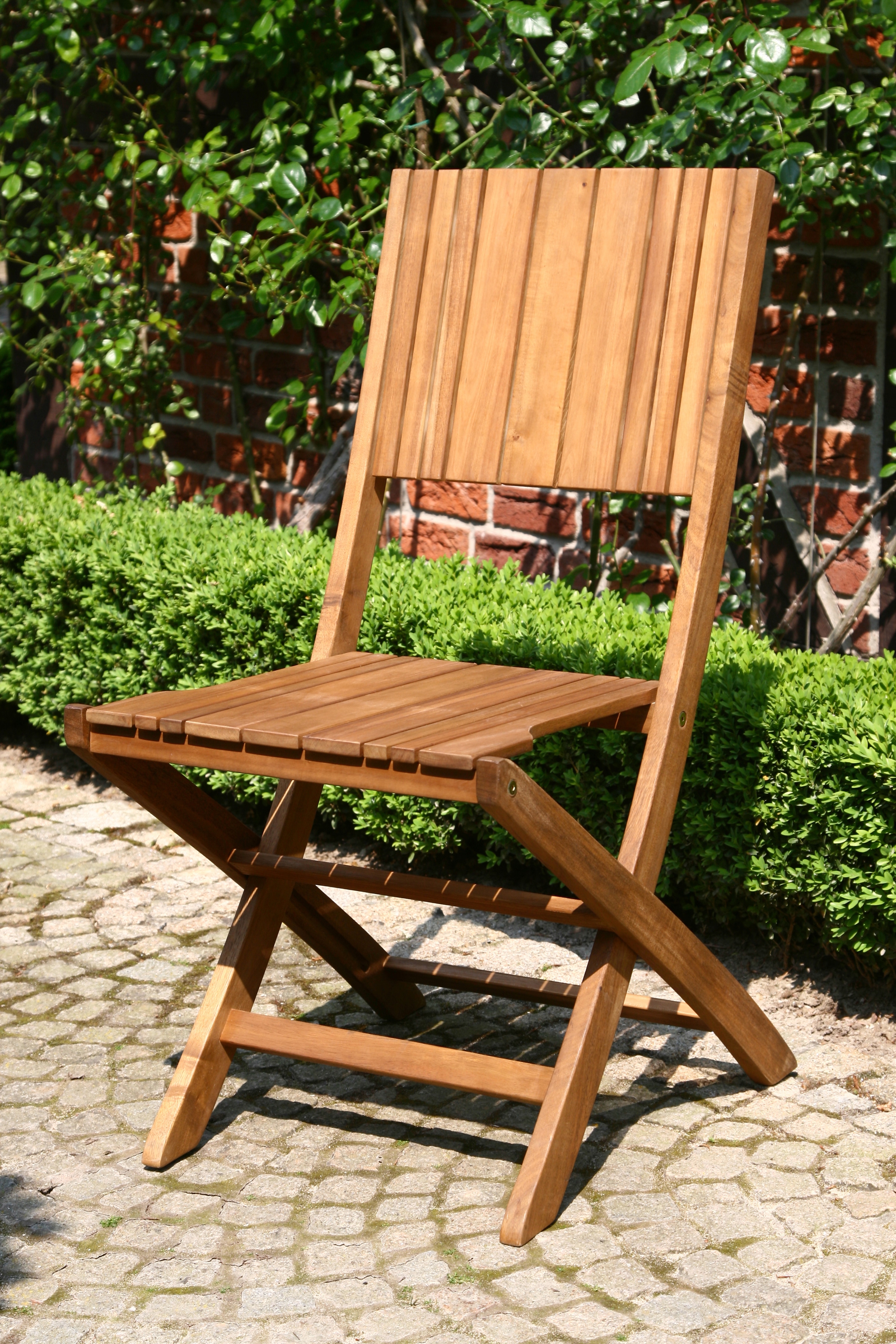 Gartensessel SIENA GARDEN "Falun", beige (natur), B:46cm H:88cm T:57cm, Sessel, Akazienholz, klappbar