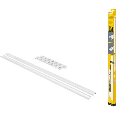 Kabelkanal SCHELLENBERG "System M Erweiterung zur Aufputzmontage, kleben oder schrauben", weiß, B:3,5cm H:1,5cm L:210cm, Polyvinylchlorid (PVC), Kabelführungen, Kabel Organizer, 2,1 m, weiß, Topseller