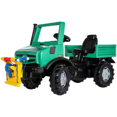 Tretfahrzeug ROLLY TOYS "rollyUnimog Forst", grün, Tretfahrzeuge, KinderB:130cm H:73cm T:54cm, inkl. Seilwinde, B:130cm H:73cm T:54cm