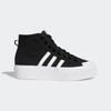 Sneaker ADIDAS ORIGINALS "NIZZA PLATFORM MID", Gr. 39, schwarz-weiß (core schwarz, cloud weiß, cloud weiß), Textil, Synthetik, sportlich, Schuhe Canvassneaker Plateausneaker Skaterschuh Sneaker high Sneakerboots