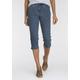 Caprijeans ARIZONA "Comfort-Fit" Gr. 40, N-Gr, blau (blue, stone) Damen Jeans