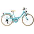 Jugendfahrrad KS CYCLING "Balloon" Gr. 36, blau (blau, blau), Fahrräder, Kinder, 36cm, 24 Zoll (60,96cm), für Damen, Kettenschaltung