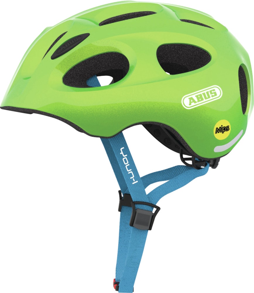 Fahrradhelm ABUS "YOUN-I MIPS" Gr. S, grün (sparkling grün), Helme, S Kopfumfang: 48cm - 54cm Image