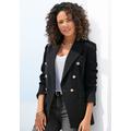 Longblazer LASCANA Gr. 42, schwarz Damen Blazer Bestseller