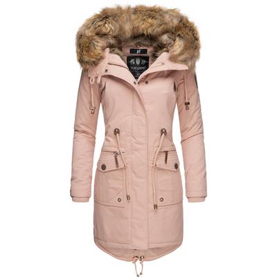 Wintermantel NAVAHOO "Rosinchen", Damen, Gr. S (36), rosa, Oberstoff: 100% Baumwolle, Futter: 100% Polyester, Wattierung: 100% Polyester, Ärmelfutter: 100% Polyester, Kunstpelz: 90% Polyacryl, 10% Polyester, casual, tailliert ca. Mitte Oberschenkel,... Image