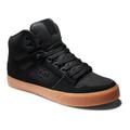 Sneaker DC SHOES "Pure High-Top" Gr. 8,5(41), schwarz (schwarz, natur) Schuhe Sneaker