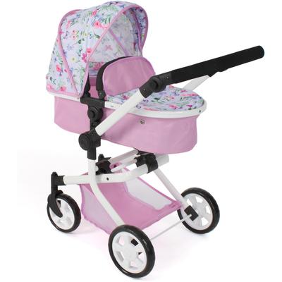 Kombi-Puppenwagen CHIC2000 "Mika, Flowers", bunt (flowers), Puppenwagen, KinderB:41cm H:82cm T:73cm, Metall, Kunststoff, Stoff, mit schwenkbaren Vorderrädern, B:41cm H:82cm T:73cm Image