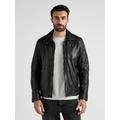 Bikerjacke JCC "31020351", Herren, Gr. 50, schwarz, Obermaterial: 100% Lammleder; Innenmaterial: 90% Baumwolle, 10% Polyester; Ärmelfutter: 100% Polyester, mit Knopf, Jacken