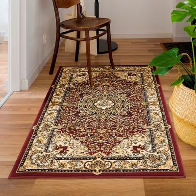 Teppich LUXOR LIVING "Kendra" Gr. 4, rot, B:160cm H:9mm L:235cm, Kunstfaser, Teppiche, Orient-Optik, Wohnzimmer Image