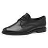 Schnürschuh TAMARIS "Melika", Damen, Gr. 37, schwarz, Leder, unifarben, elegant, Schuhe, im klassischen Design, Freizeitschuh, Halbschuh, Schnürschuh