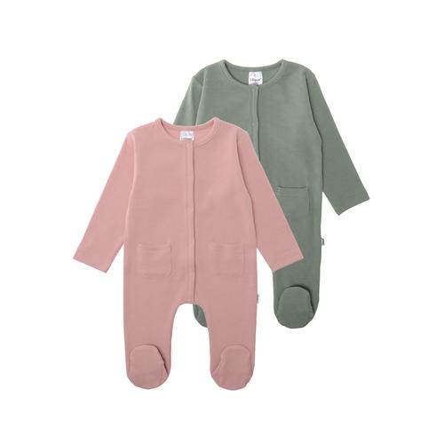 Body LILIPUT Gr. 50, EURO-Größen, grün (grün, rosa) Baby Bodies mit praktischen Druckknöpfen im Schritt