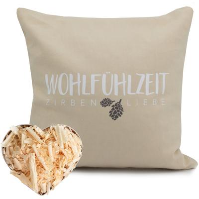 Zirbenkissen HERBALIND "5650 Zirbenkissen", beige, Baumwolle, Funktionskissen Image