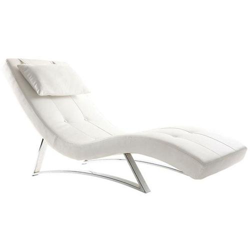 Design-Liegestuhl Weiß monaco - Weiß