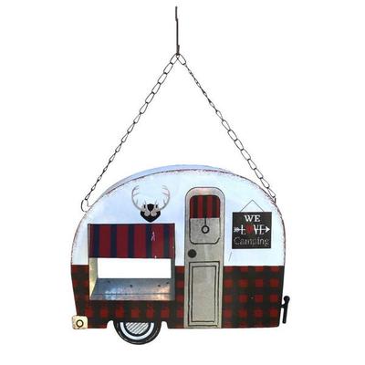 Sunset Vista Designs 084844 - Red Camper Bird Feeder (93165) Lawn and Garden Lighted Bird Feeders