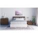 Nexera Merlin 4-Piece Bedroom Set, Walnut & White
