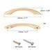 Wooden Pull Handle, 2pcs 116mm Hole Distance Wood Pulls for Drawer