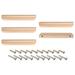 Wooden Pull Handle, 5pcs 128mm Hole Distance Wood Handles for Drawer