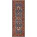 Vegetable Dye Heriz Serapi Oriental Narrow Wool Runner Rug Handmade - 2'5" x 7'7"