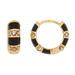 Kate Spade Jewelry | Kate Spade Rare Form Striped Huggies Hoop Earrings | Color: Black/Gold | Size: Os