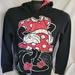 Disney Shirts & Tops | Disneyland Resort 'Minnie Mouse Pullover Hoodie With Mouse Ears (Size M) | Color: Black/Red | Size: Mg