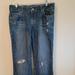 American Eagle Outfitters Jeans | American Eagle Favorite Boyfriend Distressed Jeans. Sz. 8 Long. | Color: Blue | Size: 8