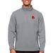 Men's Antigua Heathered Gray Boston Red Sox Course Quarter-Zip Pullover Top