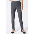 Stretch-Hose CLASSIC BASICS, Damen, Gr. 56, Normalgrößen, grau (anthrazit), 72% Viskose, 25% Polyamid, 3% Elasthan, unifarben, lang, Hosen