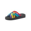 Badepantolette SIEBI`S, Gr. 38, schwarz, Synthetik, Schuhe Badelatschen Damenschuh Pantolette