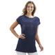 Print-Shirt CLASSIC BASICS "Shirttunika" Gr. 40, blau (marine) Damen Shirts Jersey