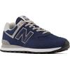 Sneaker NEW BALANCE "ML574 Core", Gr. 43, blau (dunkelblau, grau), Leder, Textil, Schuhe Modernsneaker, Topseller