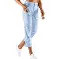 Stretch-Hose CASUAL LOOKS Gr. 42, Normalgrößen, blau (hellblau) Damen Hosen Stretch-Hosen