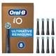 Oral-B iO Ultimative Reinigung Aufsteckbürsten für elektrische Zahnbürste, 8 Stück, ultimative Zahnreinigung, Zahnbürstenaufsatz für Oral-B Zahnbürsten, briefkastenfähige Verpackung, schwarz