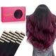 WENNALIFE Tape in Hair Extensions Human Hair, 20pcs 18 inch 50g Jet Black to Burgundy Remy Tape Hair Extensions Real Human Hair Tape Extensions Coloured Hair Extensions