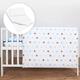 5 Piece Bedding Set Duvet Pillow with Covers & Cotton Sheet for 140x70 cm Baby Cot Bed (Stars Blue)