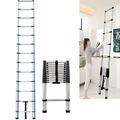 3.8 Meter Heavy Duty Multi-Purpose Stainless Steel Telescopic Extension Ladder Lightweight Portable Multi-Purpose Extendable Steps