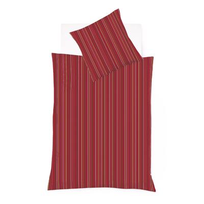 Bettwäsche FLEURESSE "Modern Life", rot (marsala), B/L: 135cm x 200cm, , Mako-Satin, B/L: 80cm x 80cm, Mako-Satin, Obermaterial: 100% Baumwolle, Bettwäsche Image