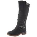 Winterstiefel RIEKER Gr. 38, Varioschaft, schwarz Damen Schuhe Bikerstiefel Damenschuh Stiefel Winterstiefel